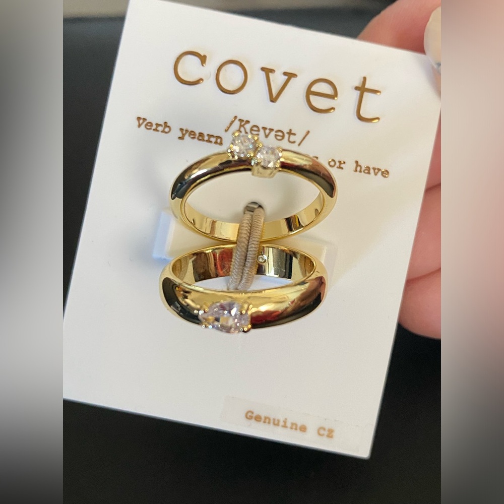 New Covet gold ring set